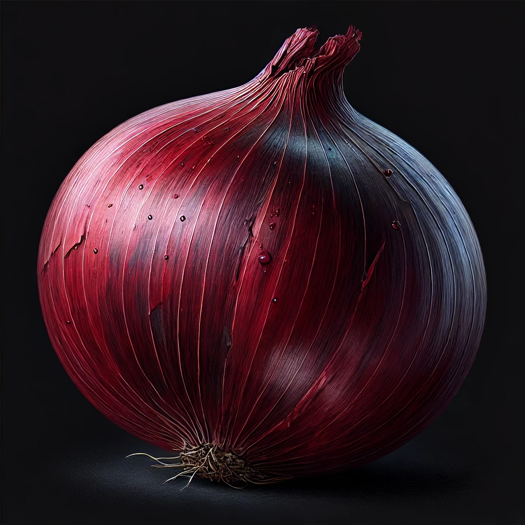 Purple Onion - Raw nutritients, calories, protein, fat, carbohydrates
