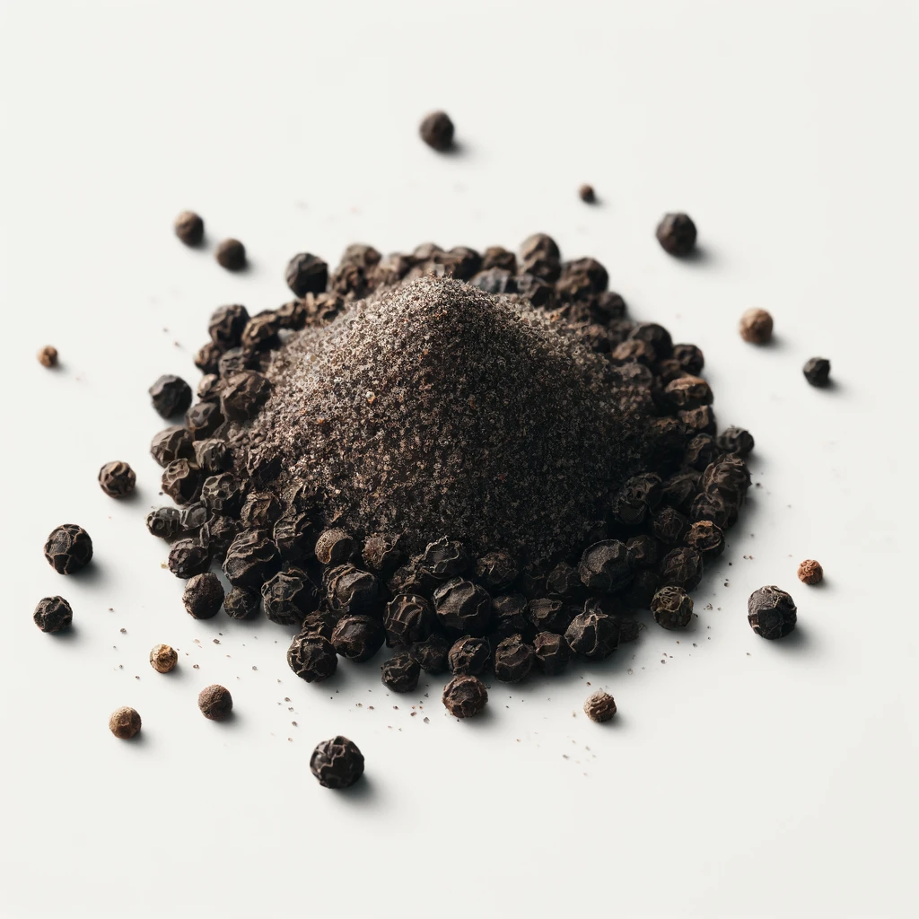 Black Pepper - Ground minerals - Iron, calcium, magnesium, zinc, potassium, sodium, iodine