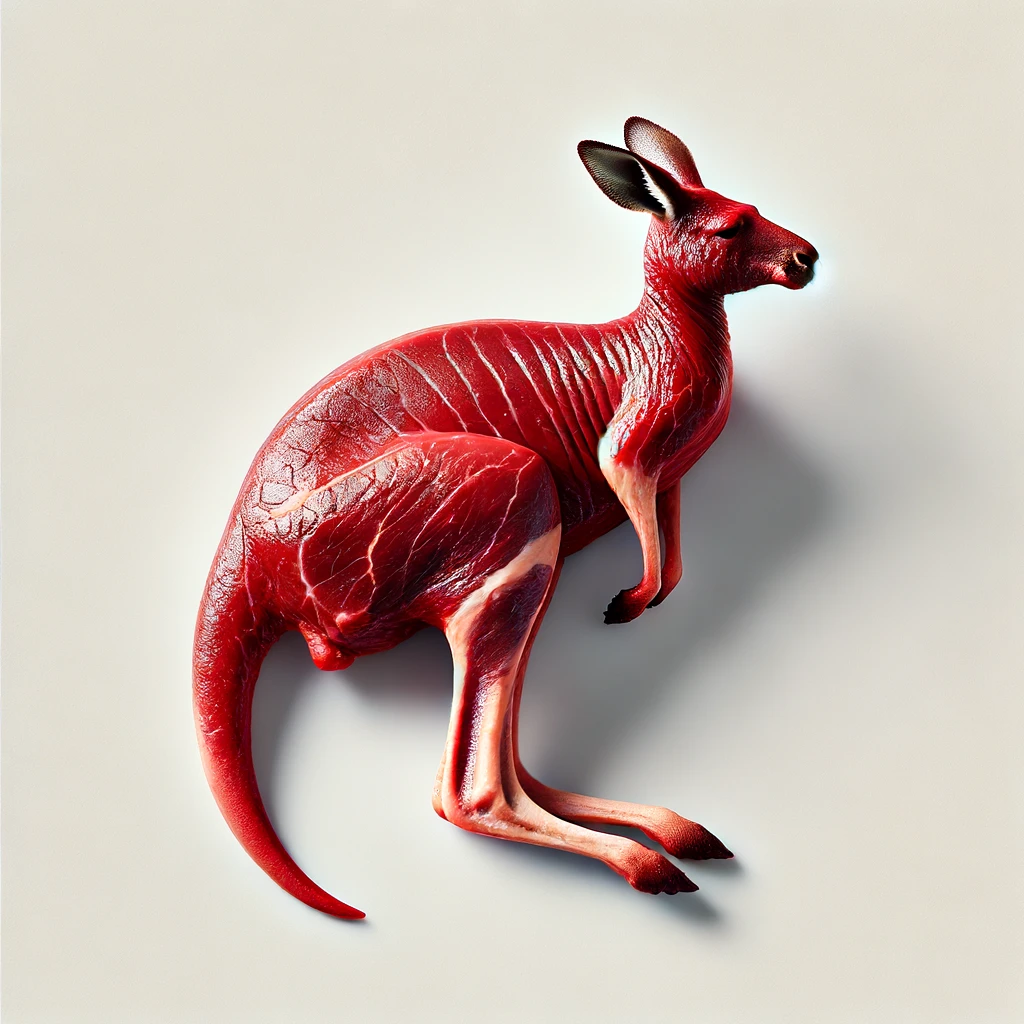 Kangaroo Meat, Steak - Raw minerals - Iron, calcium, magnesium, zinc, potassium, sodium, iodine